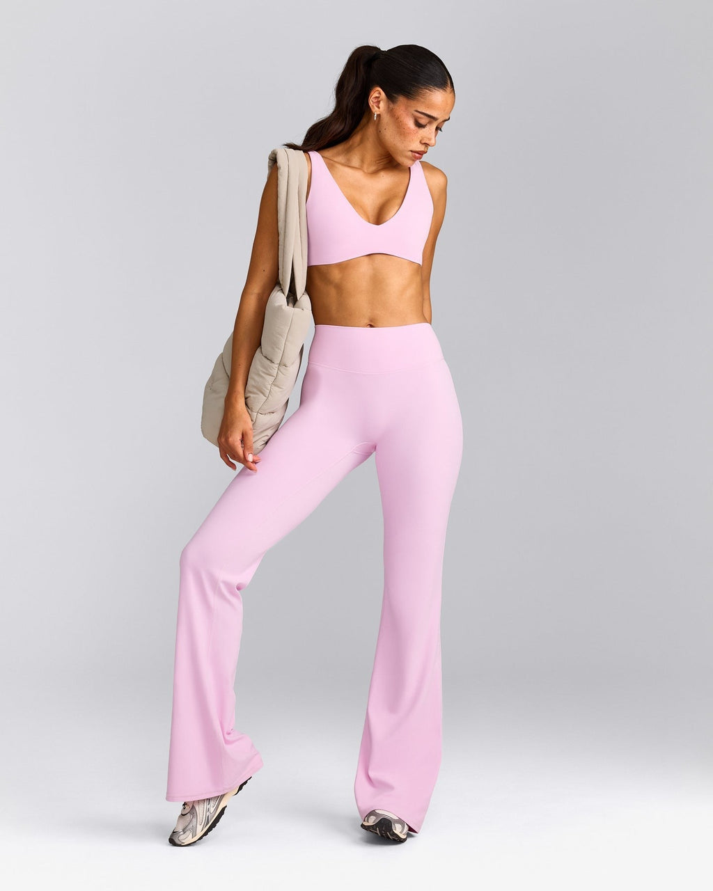 SoftMotionTM Flared Pants | Chalk Pink