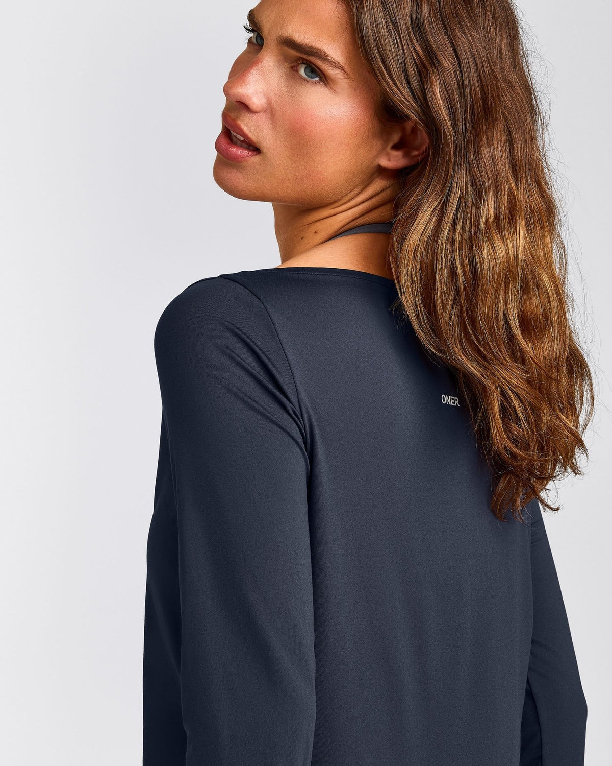 FormeSoftTM Relaxed Slash Neck Long Sleeve Top | True Blue