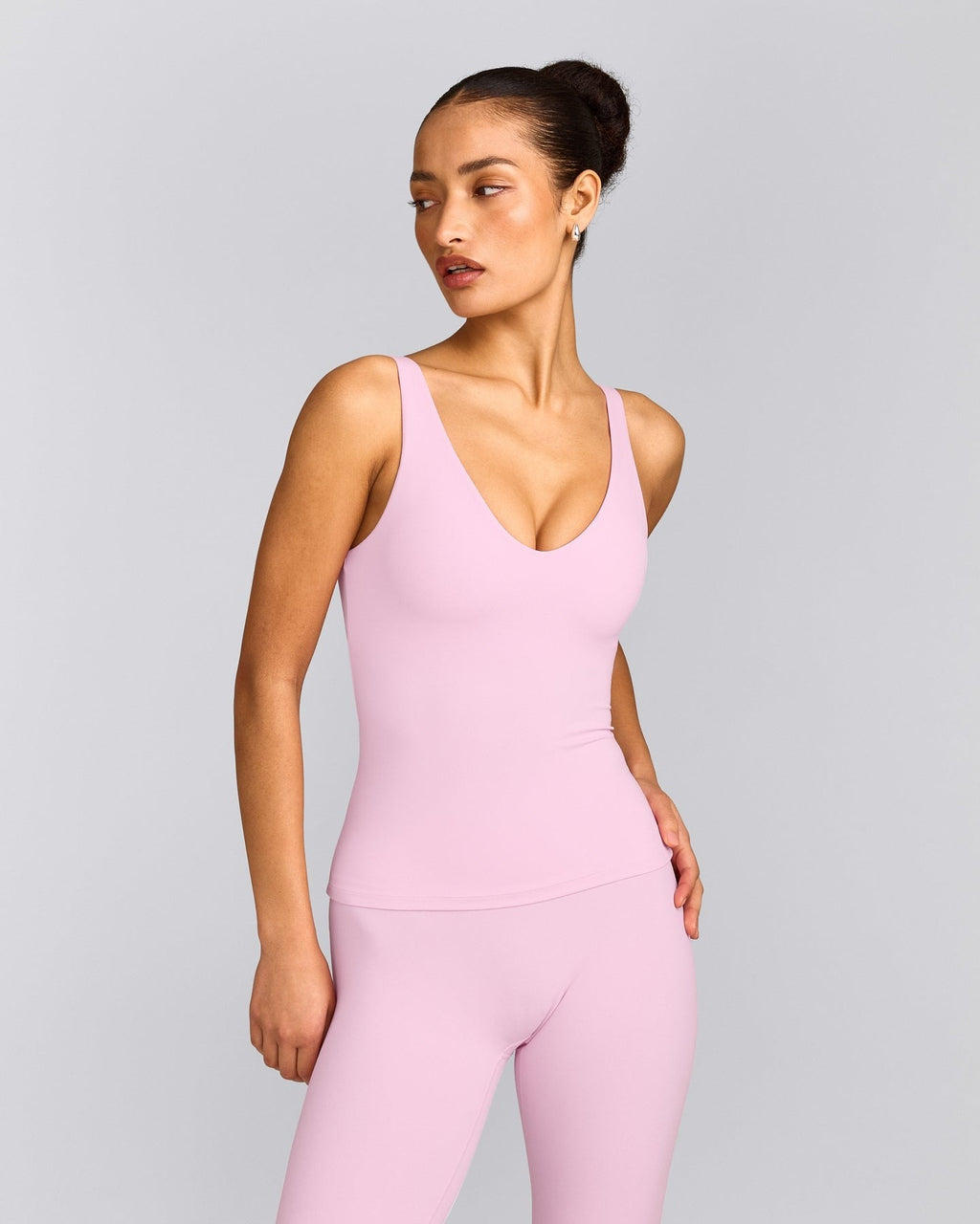SoftMotionTM Scoop Neck Tank Top | Chalk Pink