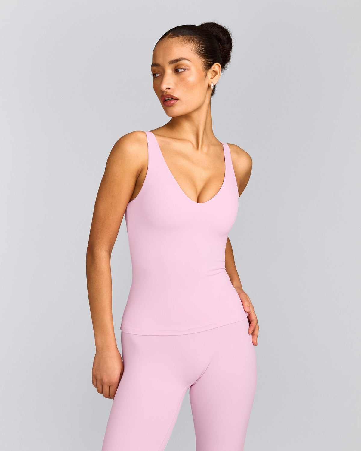 SoftMotionTM Scoop Neck Tank Top | Chalk Pink
