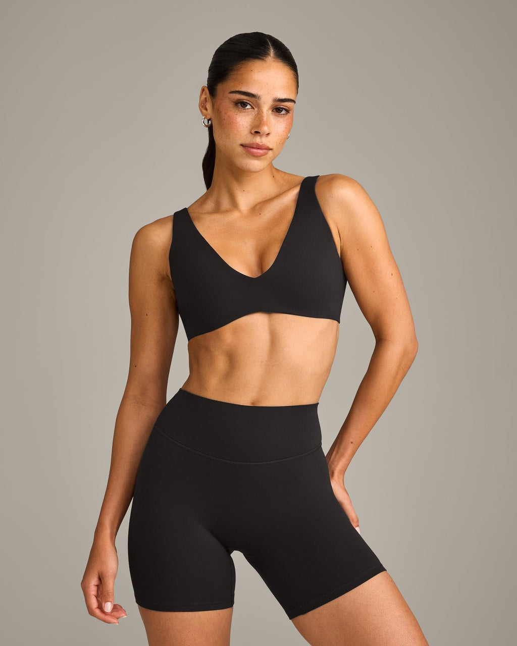 SoftMotionTM Scoop Back Bralette | Black