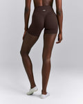 SoftMotionTM High Waisted Shorts 6" | 70% Cocoa