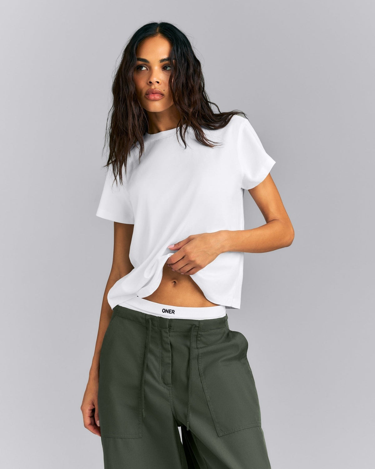 Regular Cotton Short Sleeve Tee | White
