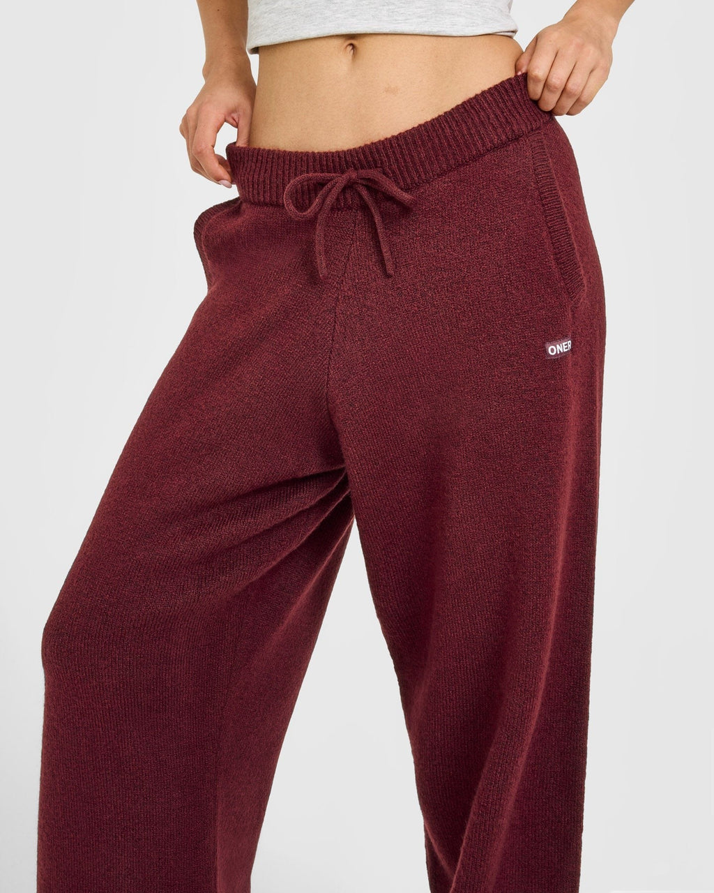Oversized Knit Straight Leg Pants | Rosewood