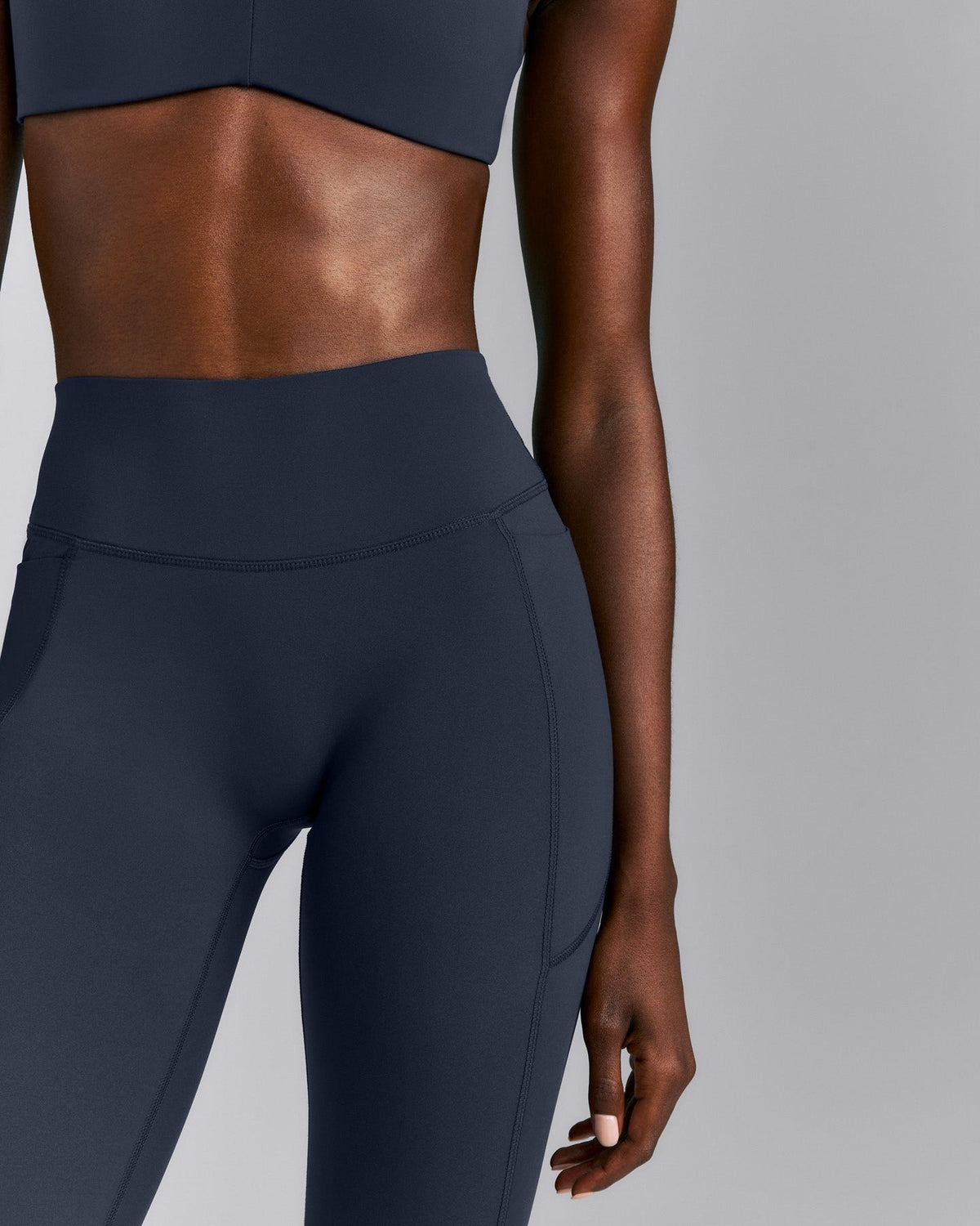 UnifiedMoveTM High Waisted Pocket Leggings with Bonding | True Blue