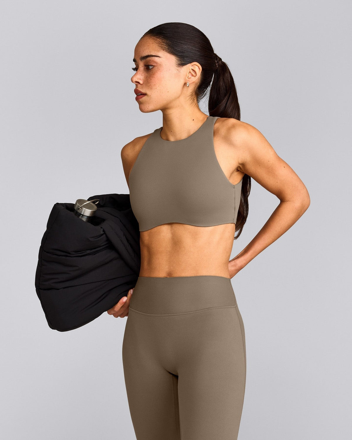 SoftMotionTM Flared Pants | Moss Brown