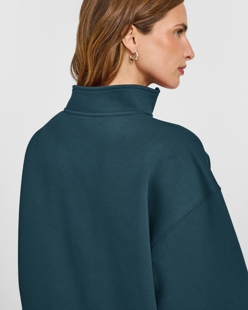 Foundations 1/4 Zip Sweatshirt | Oil Blue