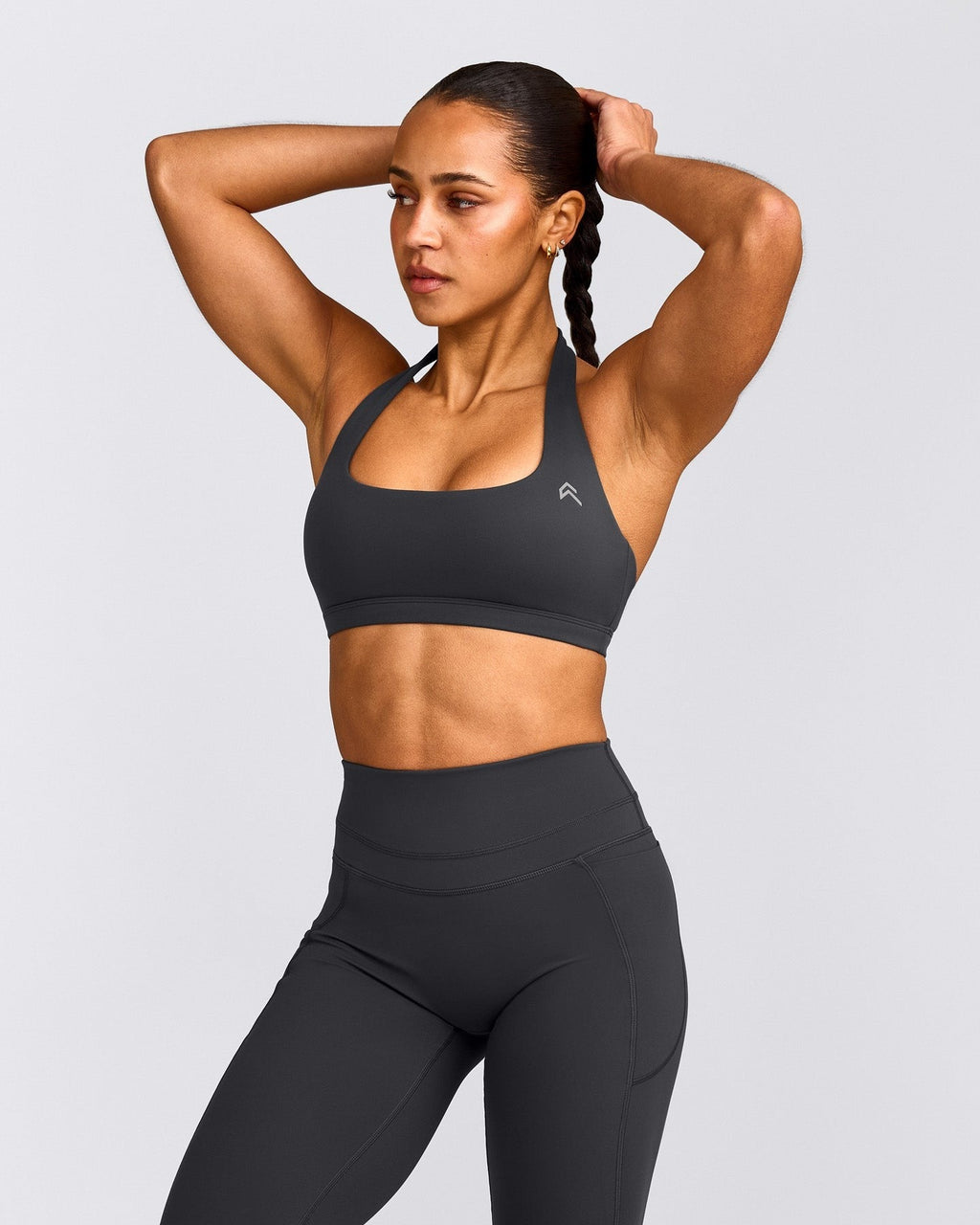EasyLiftTM Halter Bralette | Coal