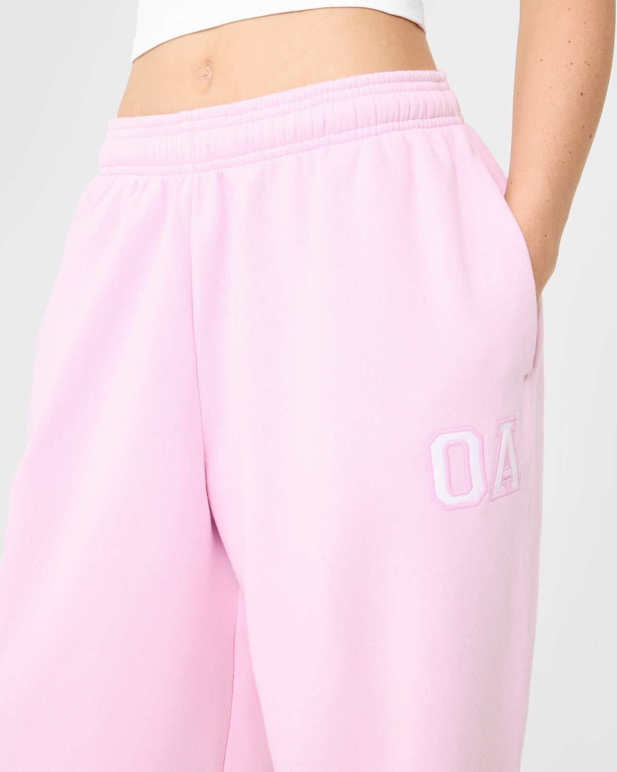 Foundations Oversized Oner Girlfriend Sweatpants | Chalk Pink