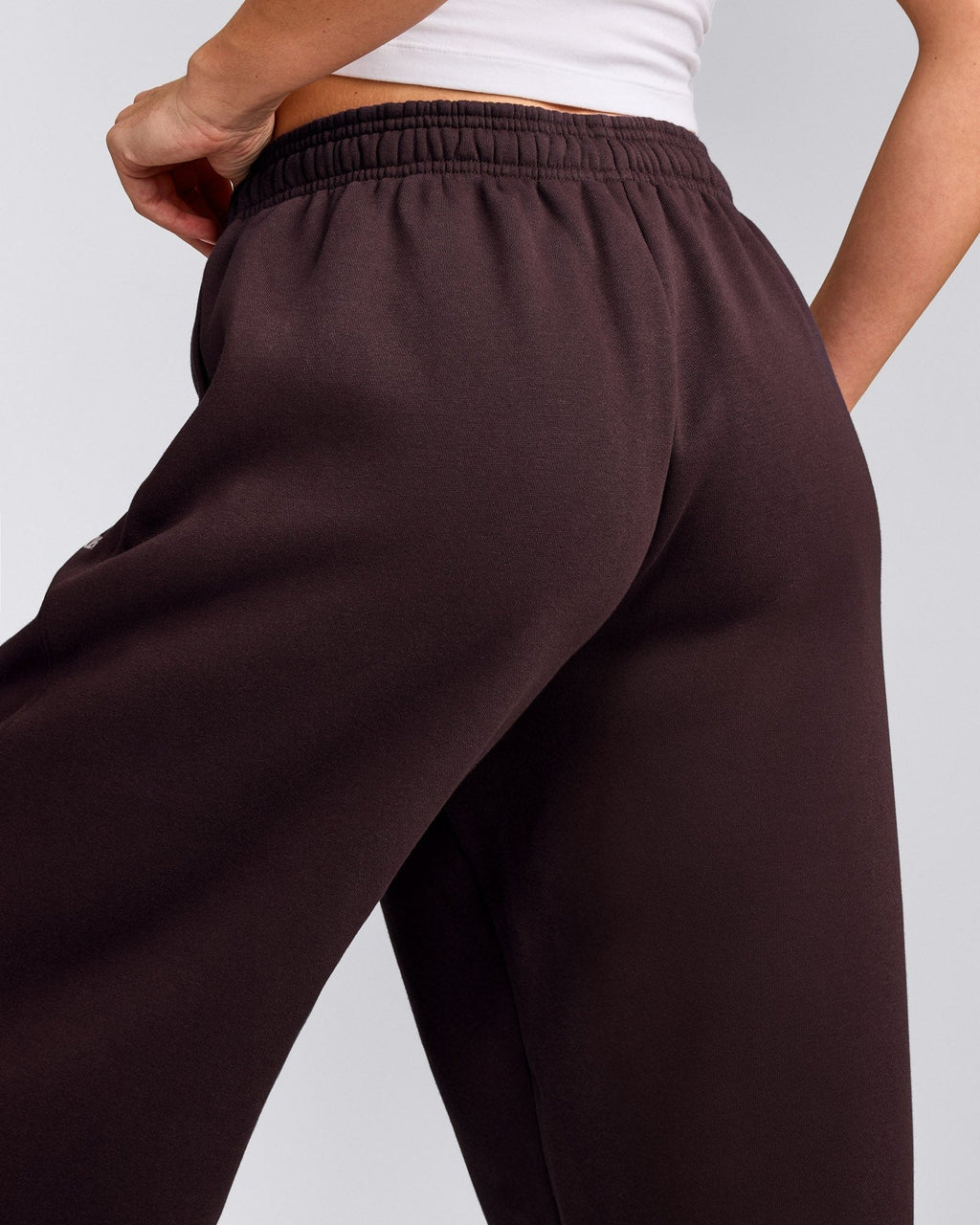 Foundations Cosy Oversized Sweatpants | Plum Brown