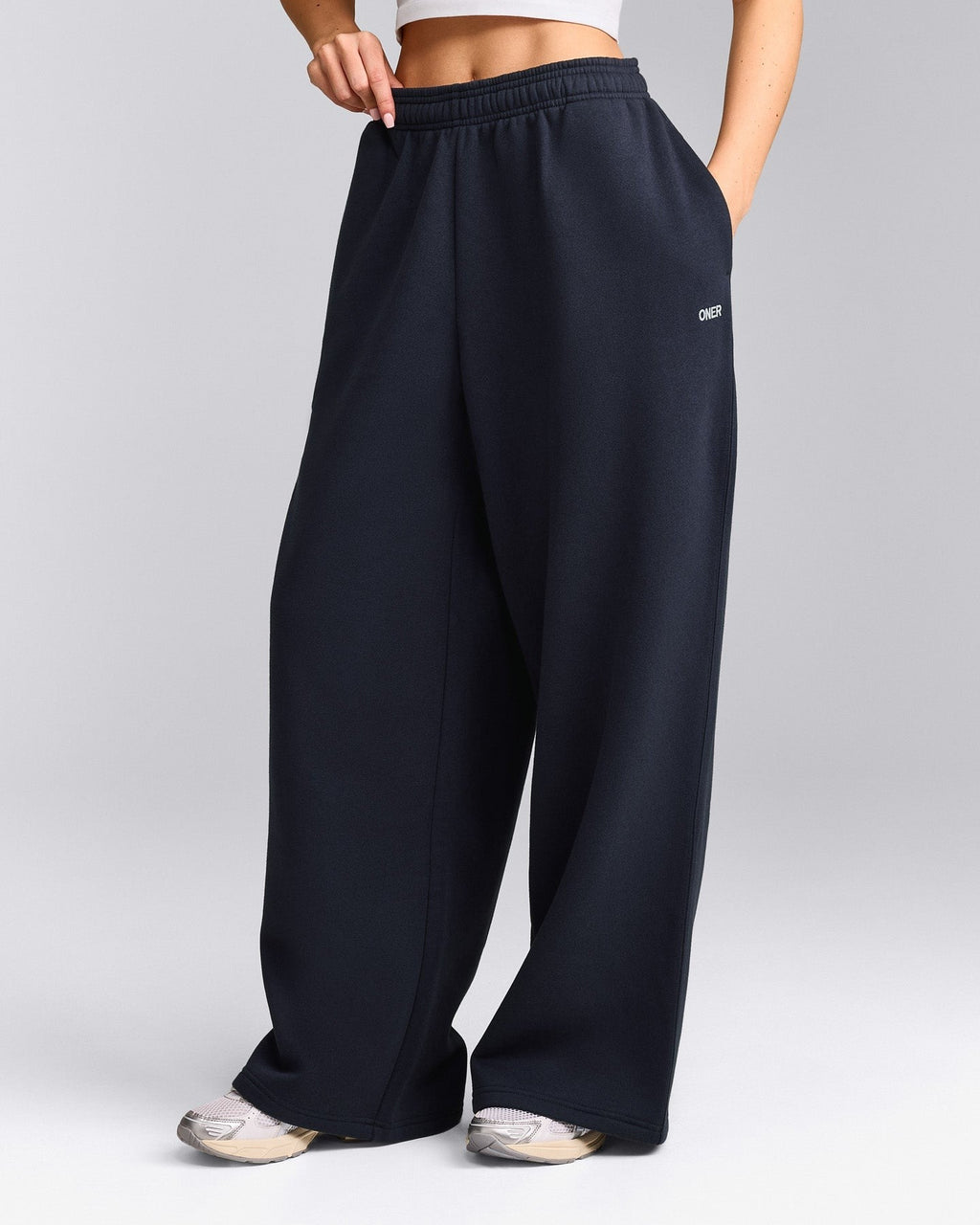 Foundations Cosy Oversized Straight Leg Sweatpants | True Blue