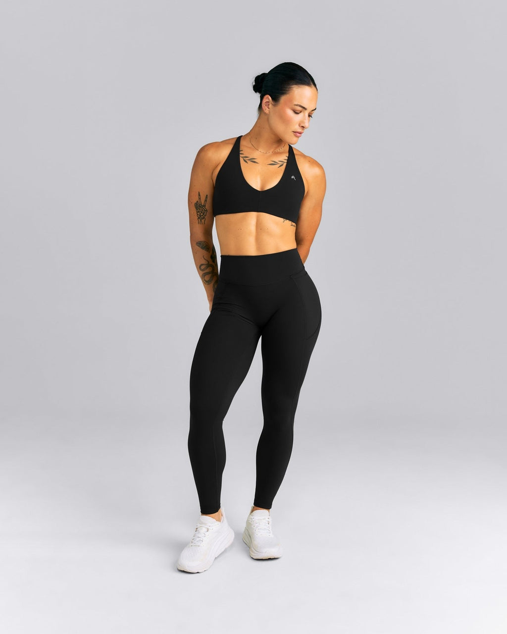 UnifiedMoveTM High Waisted Pocket Leggings with Bonding | Black