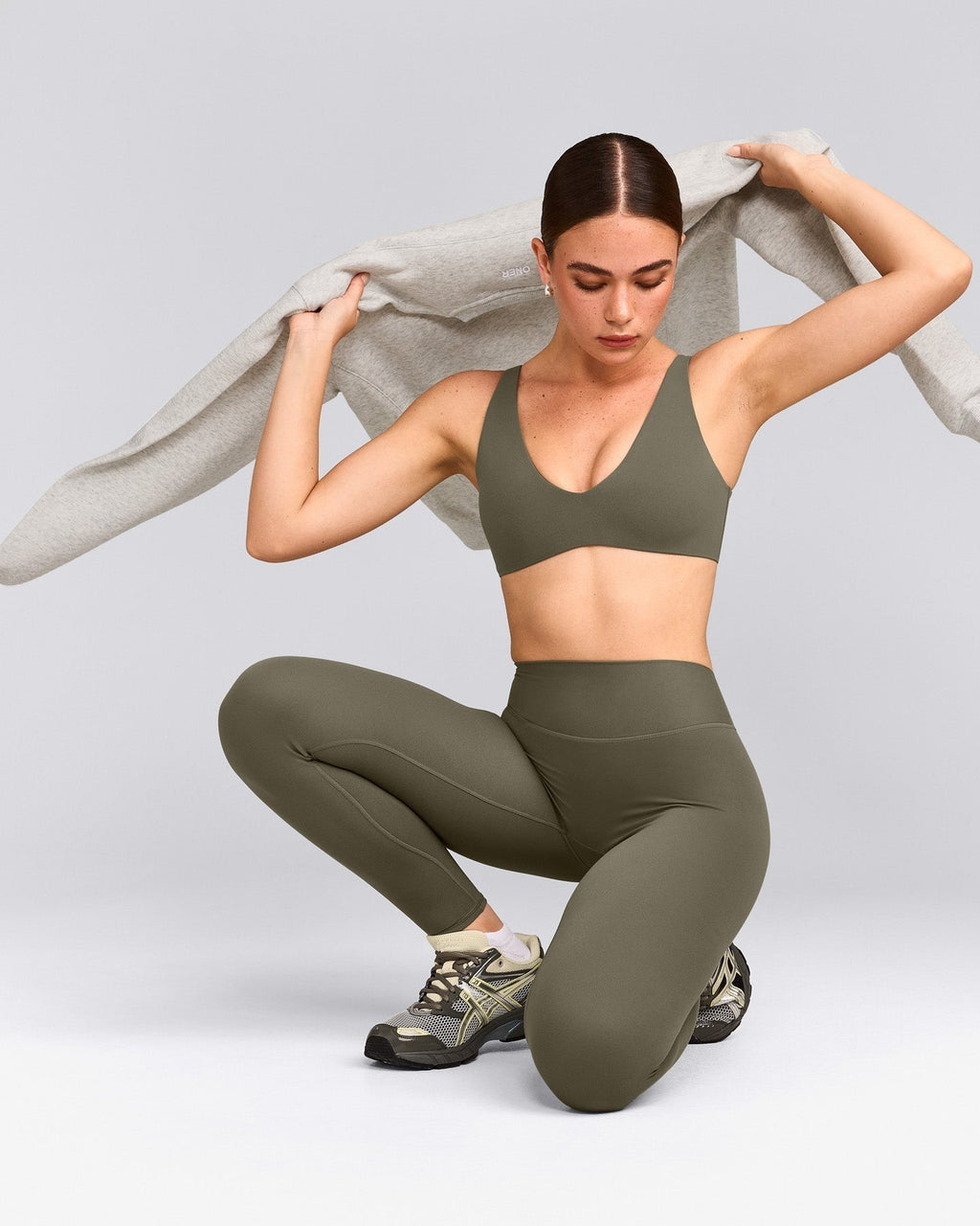 SoftMotionTM Scoop Back Bralette | Alpine Green