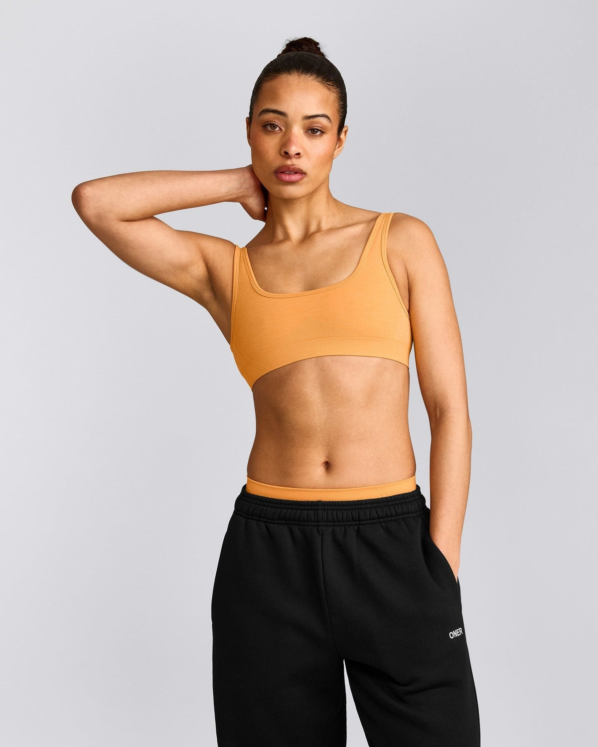 EffortlessLiftTM Square Neck Sports Bra | Powdered Orange