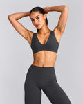 SoftMotionTM Scoop Back Bralette | Coal