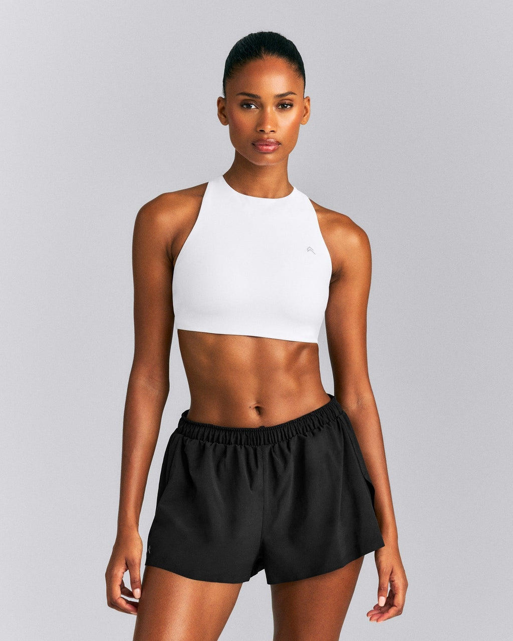 EasyLiftTM High Neck Sports Bra | White