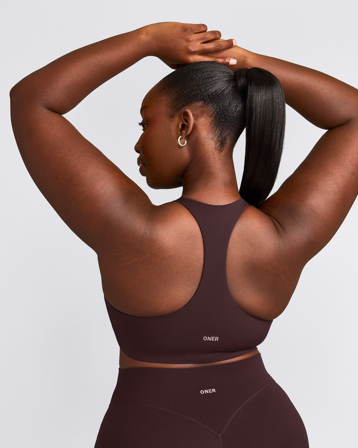 SoftMotionTM Sports Bra | Plum Brown
