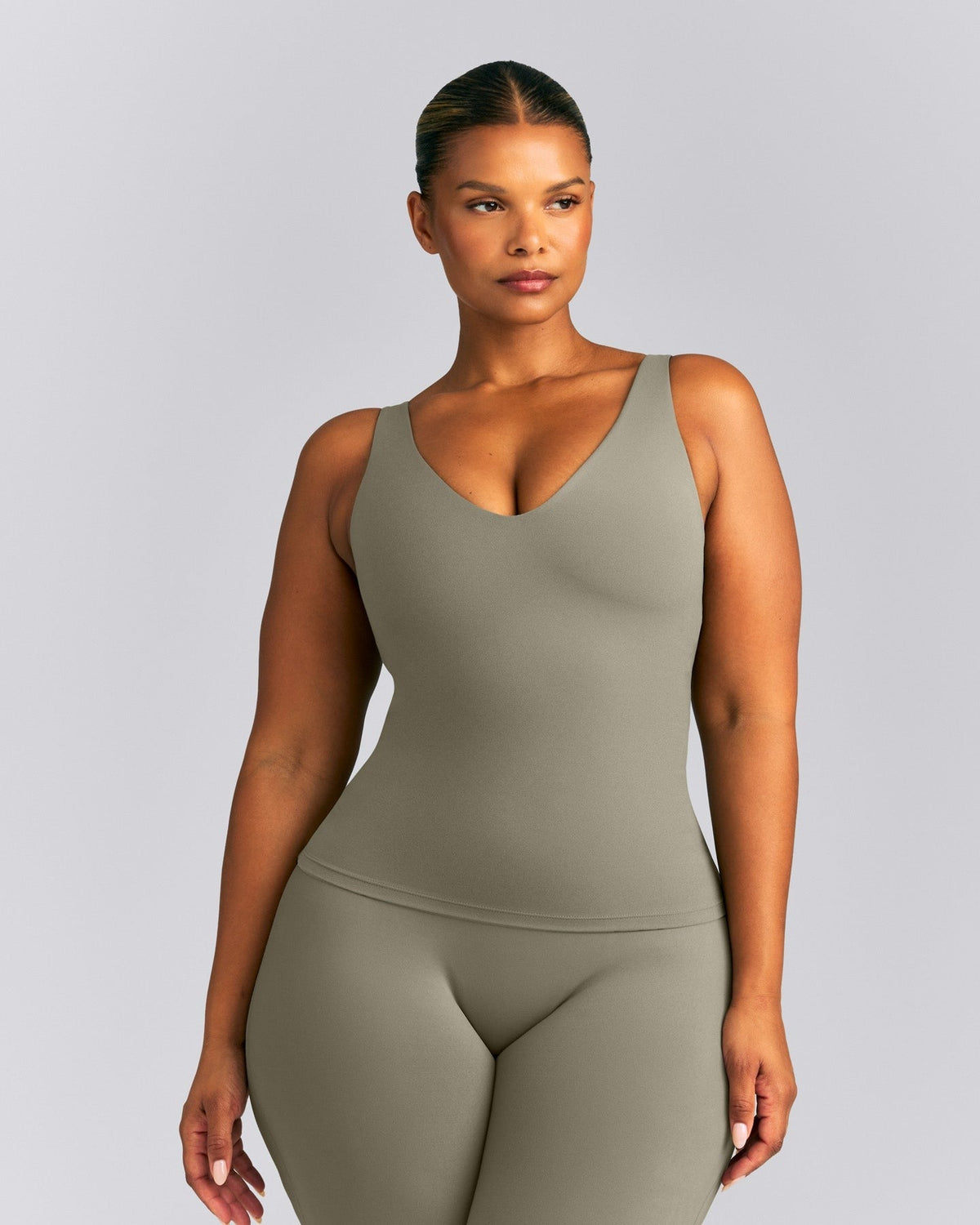 SoftMotionTM Scoop Neck Tank Top | Alpine Green
