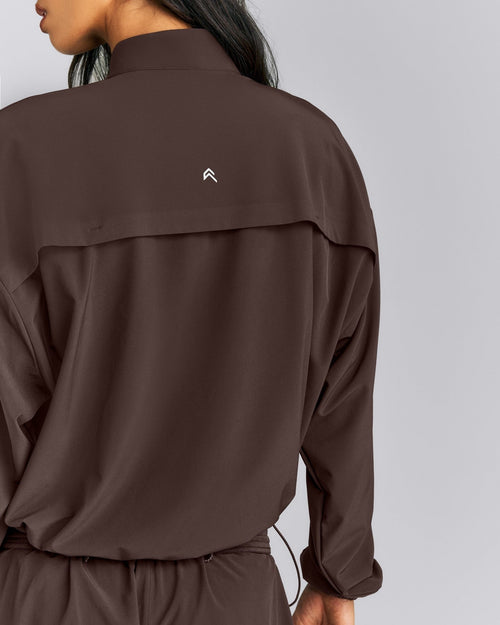 AirMoveTM 1/2 Zip Jacket with Bonding | 70% Cocoa
