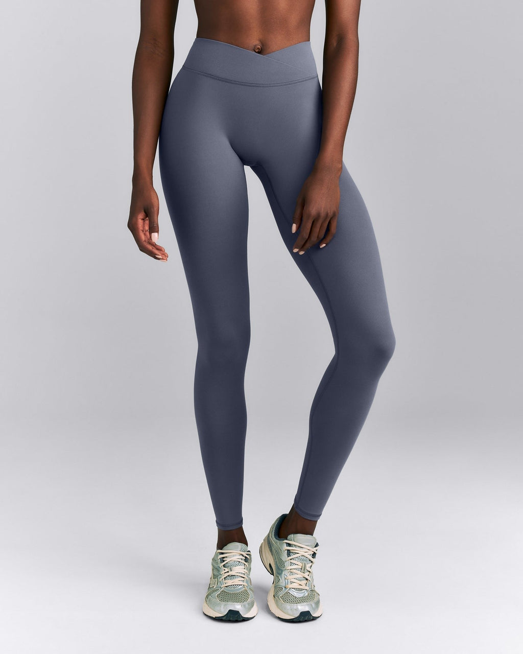 SoftMotionTM Wrap Leggings | Granite Blue