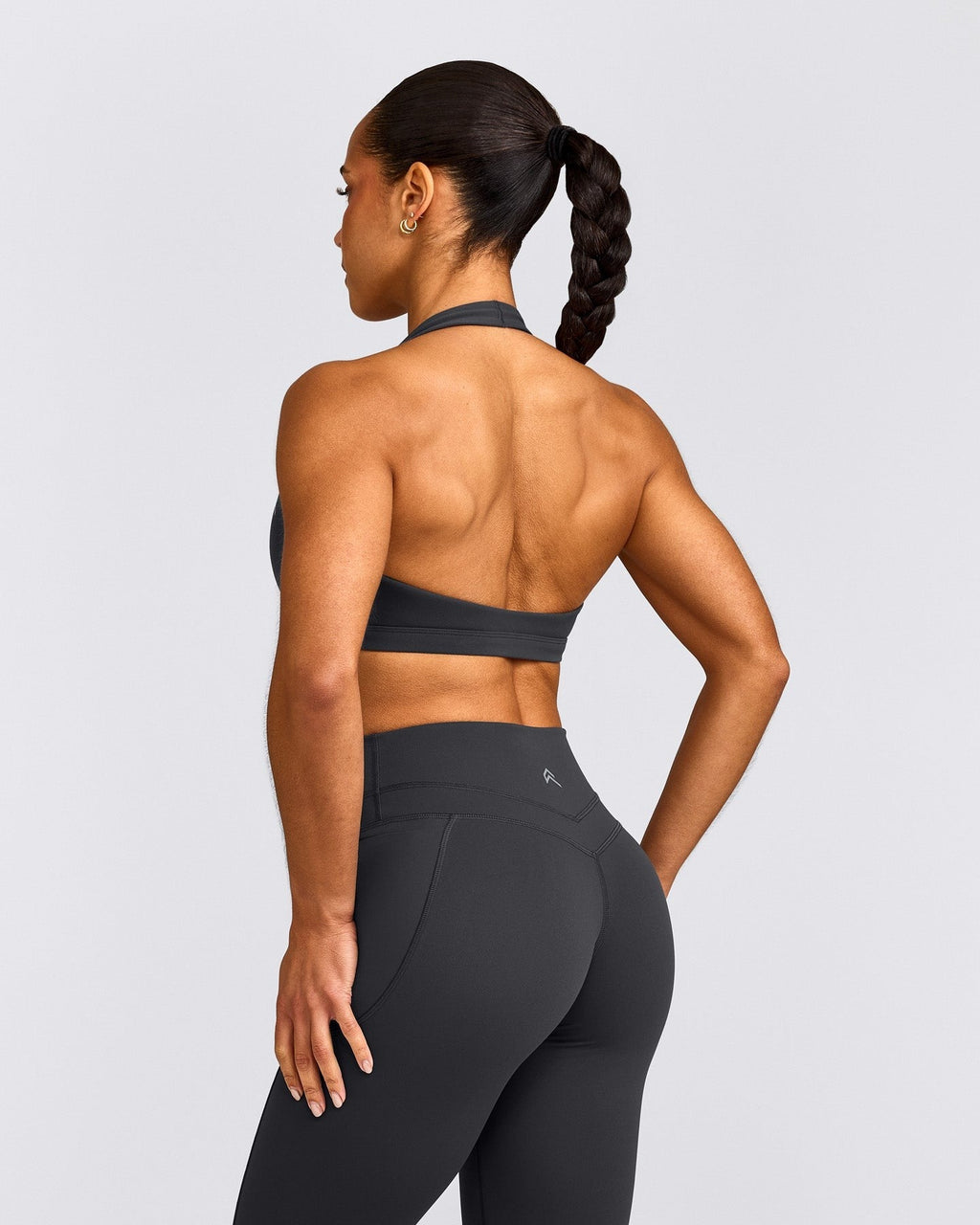 EasyLiftTM Halter Bralette | Coal