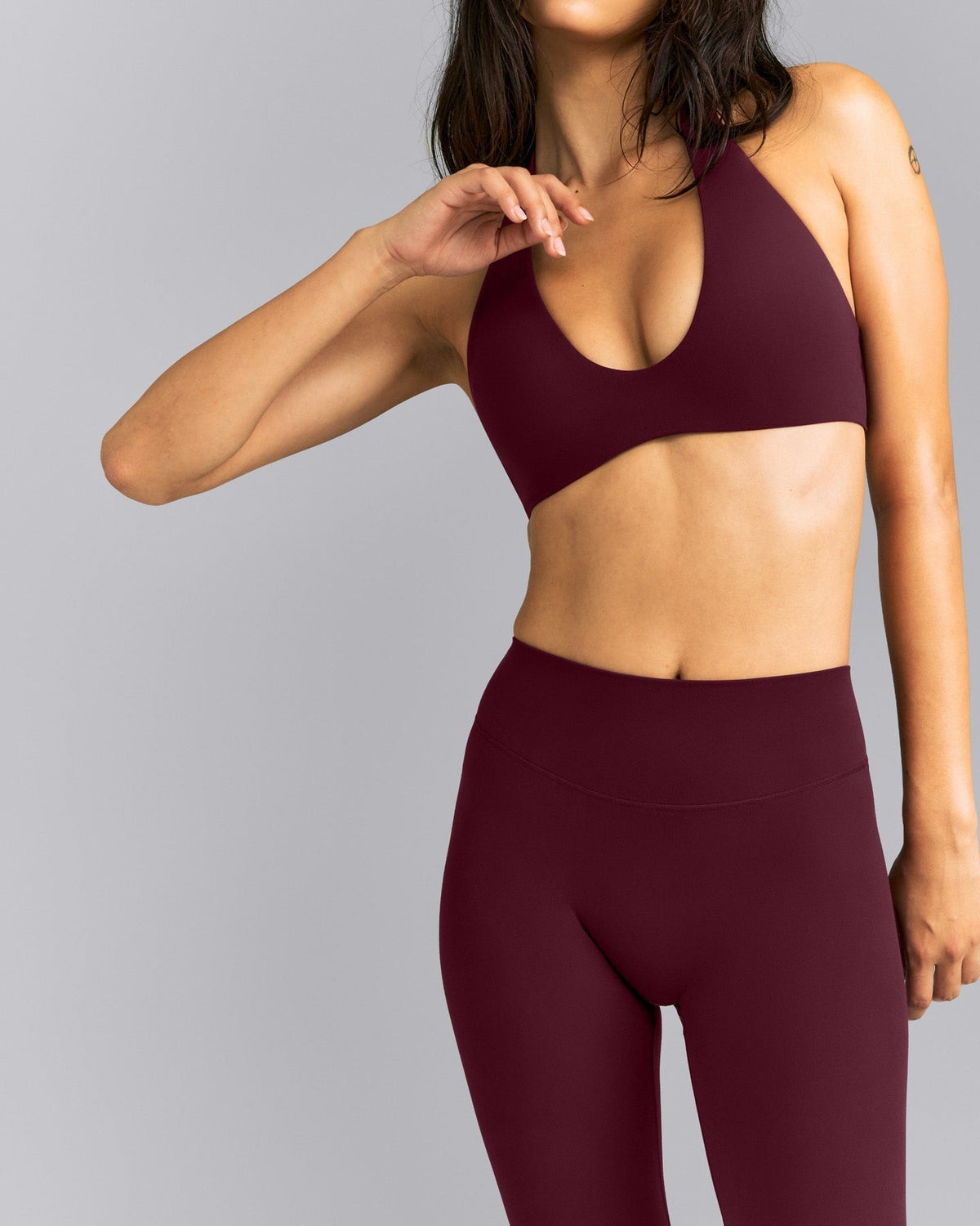 SoftMotionTM High Waisted Leggings | Cherry Lacquer Purple
