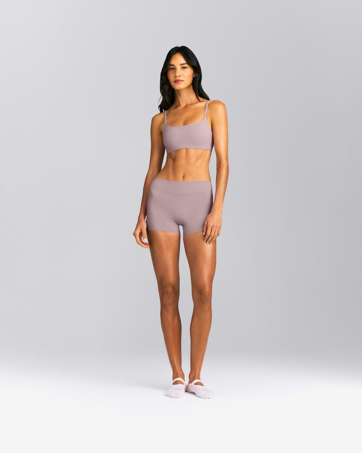 SoftMotionTM Strappy Sports Bra | Dusty Purple