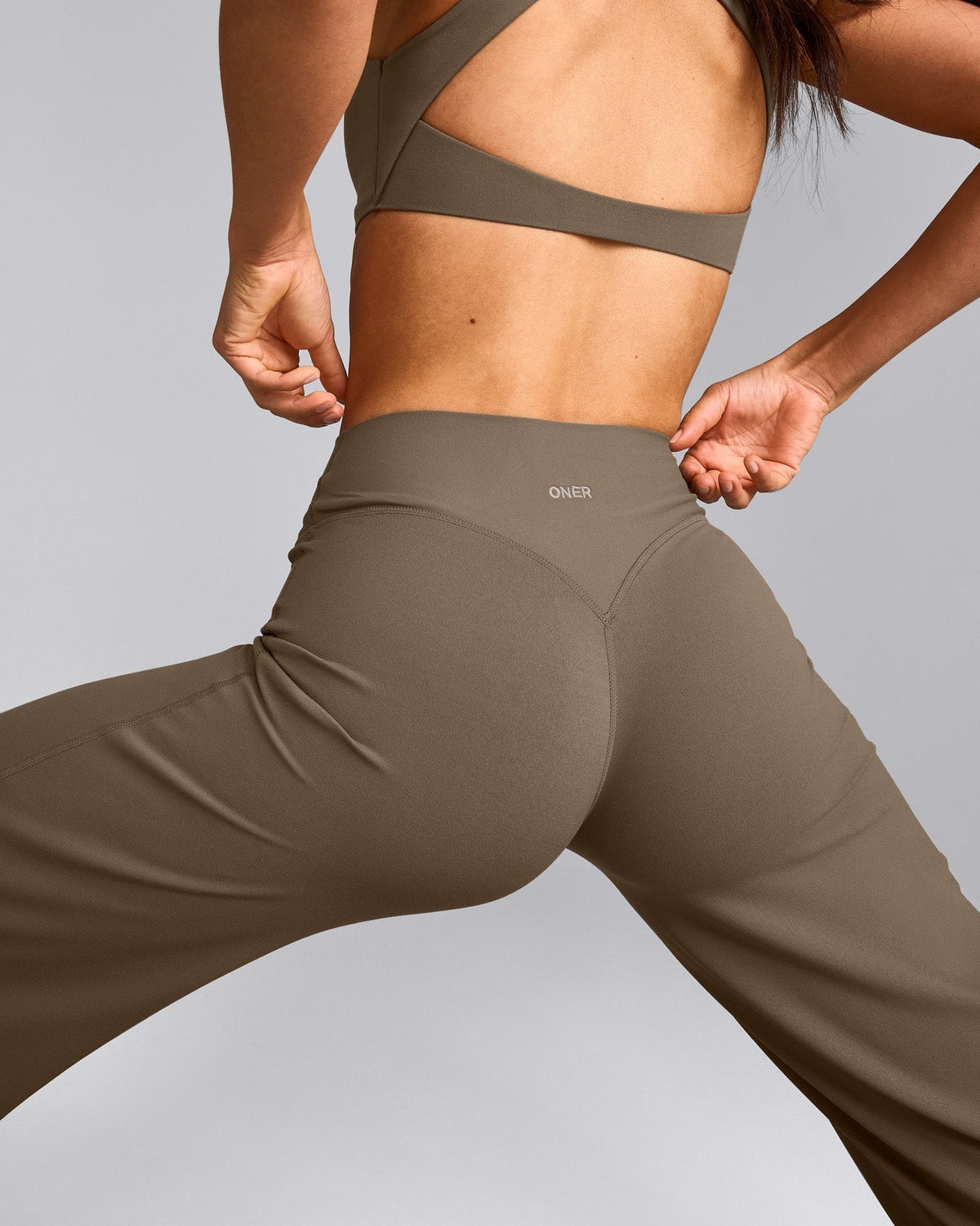 SoftMotionTM Straight Leg Pants | Moss Brown