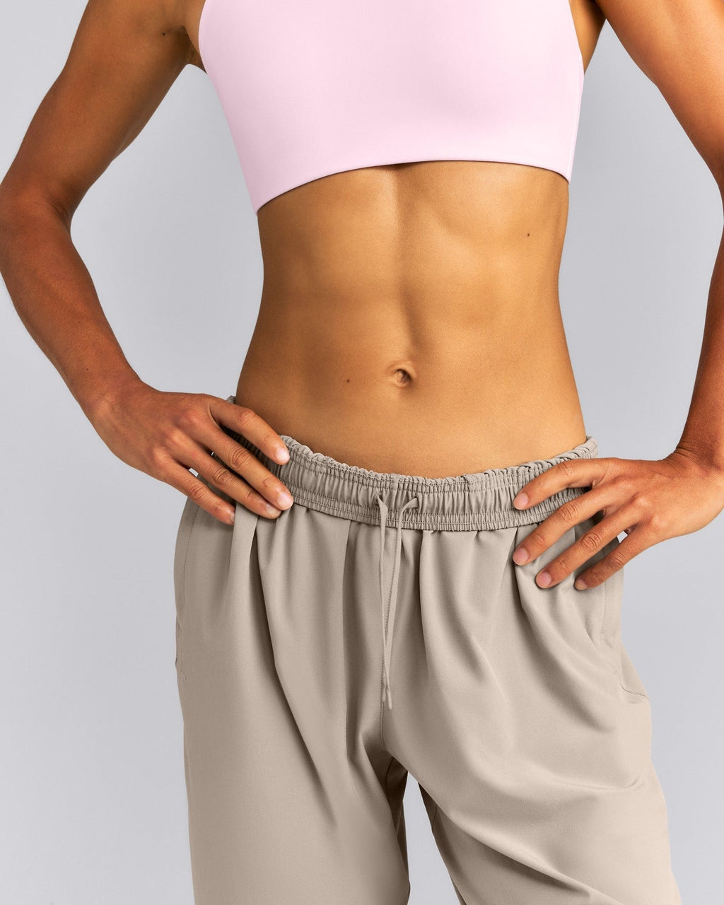 AirMoveTM Straight Leg Drawcord Pants | Warm Sand