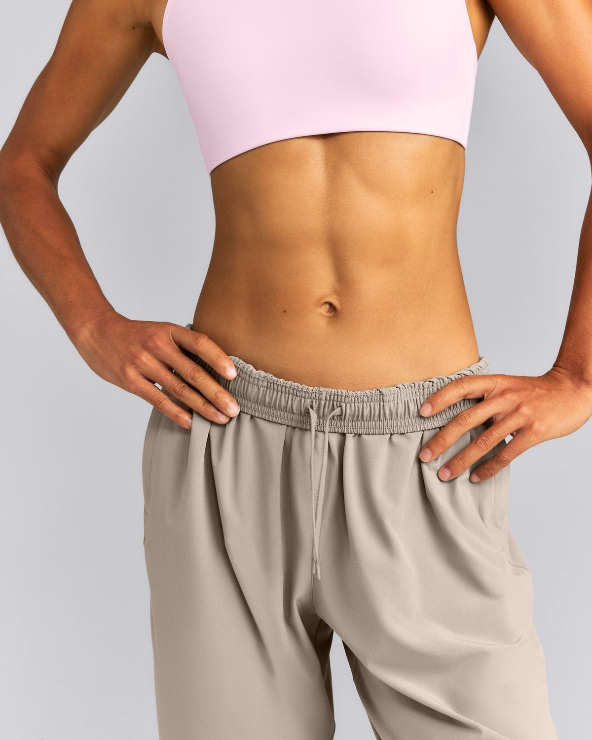 AirMoveTM Straight Leg Drawcord Pants | Warm Sand