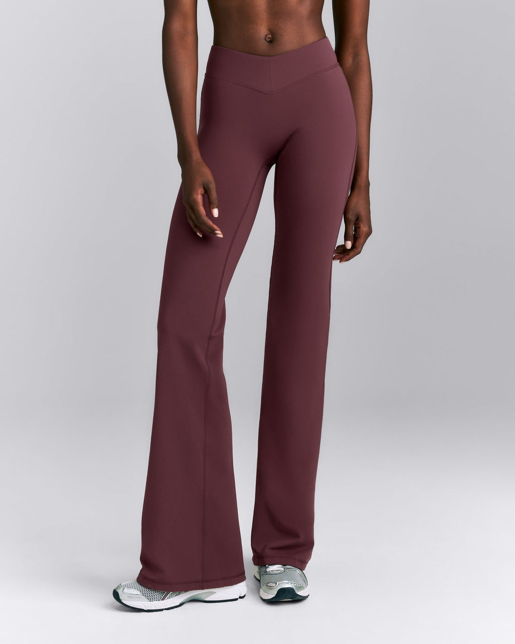 UnifiedMoveTM V Front Mid Rise Flared Pants | Velvet Mocha