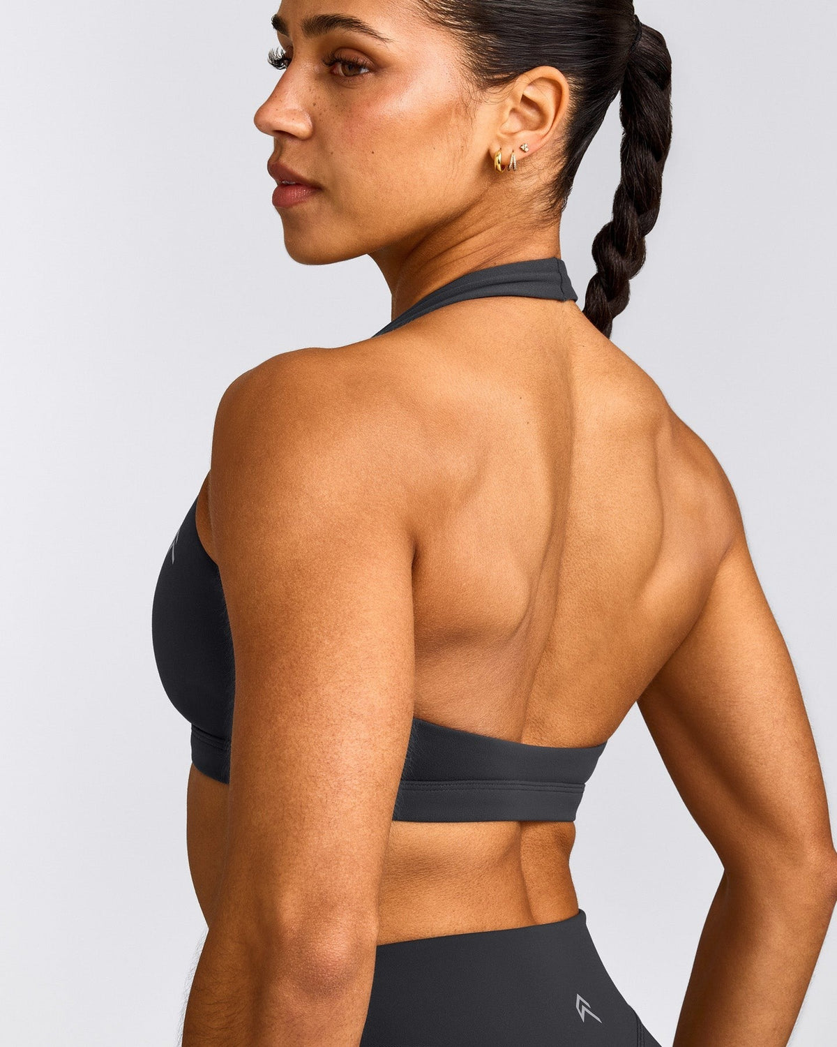 EasyLiftTM Halter Bralette | Coal