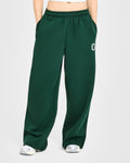 Foundations Oversized Oner Girlfriend Straight Leg Sweatpants | Racing Green