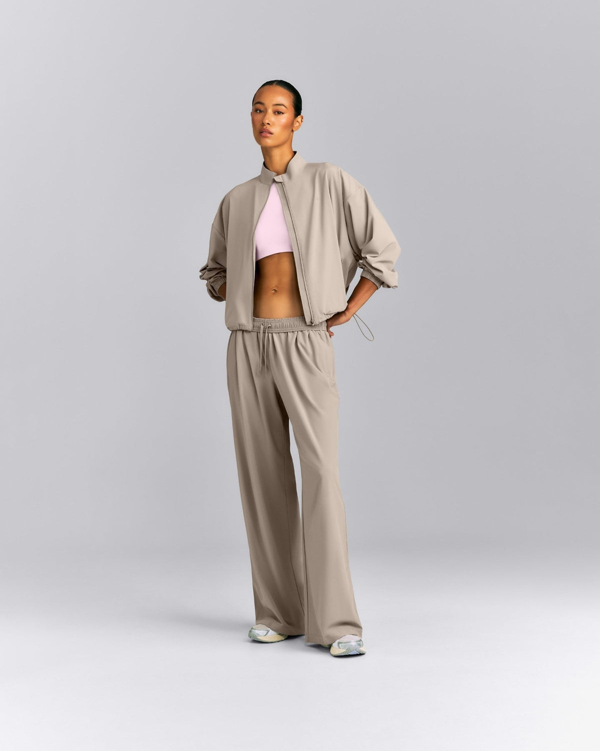 AirMoveTM Straight Leg Drawcord Pants | Warm Sand