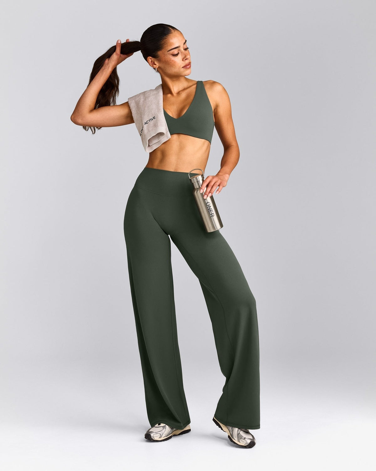 SoftMotionTM Straight Leg Pants | Dark Khaki