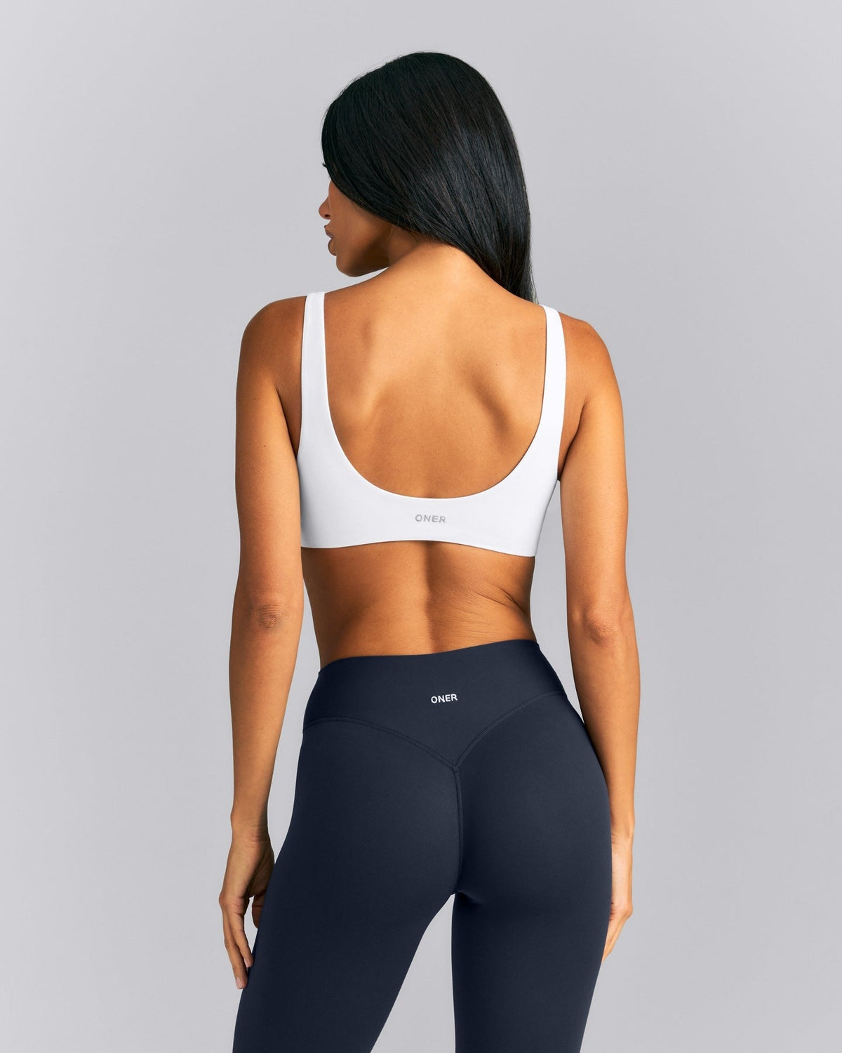 SoftMotionTM Scoop Back Bralette | White