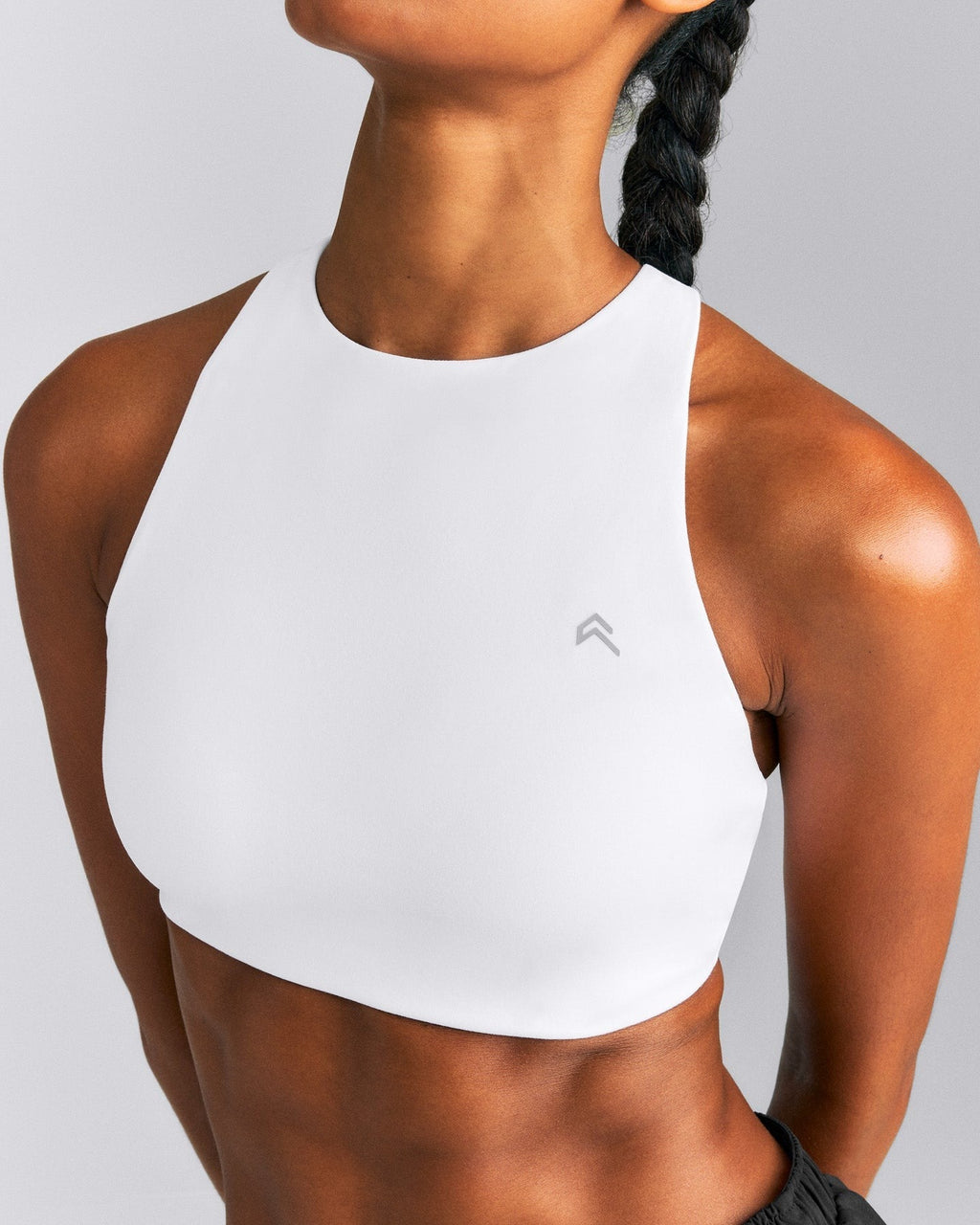 EasyLiftTM High Neck Sports Bra | White
