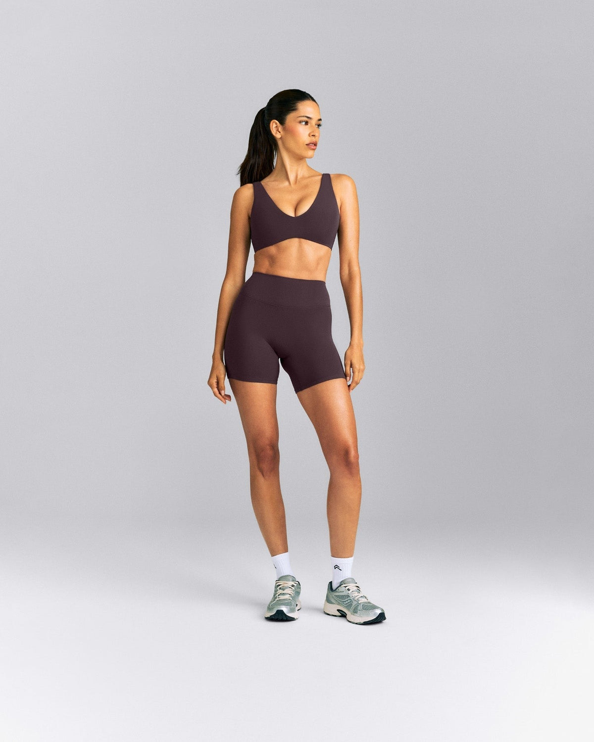 SoftMotionTM Scoop Back Bralette | Dark Umber Brown