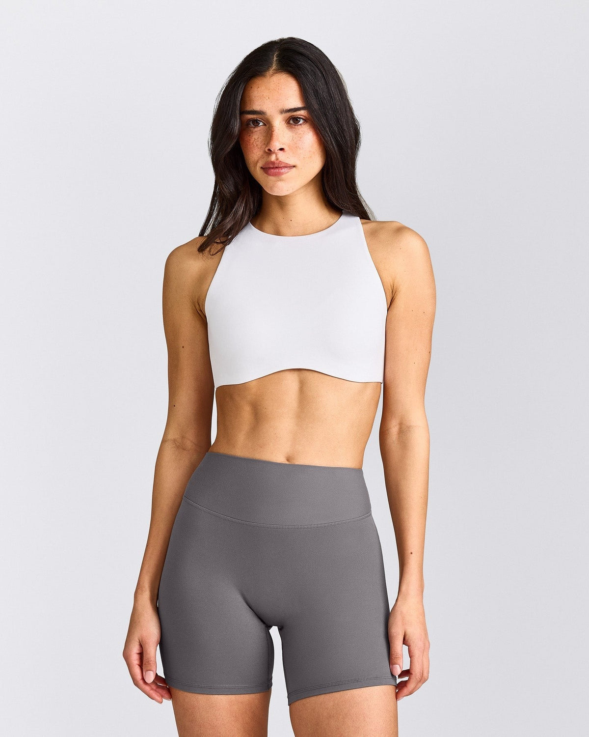 SoftMotionTM High Neck Sports Bra | White