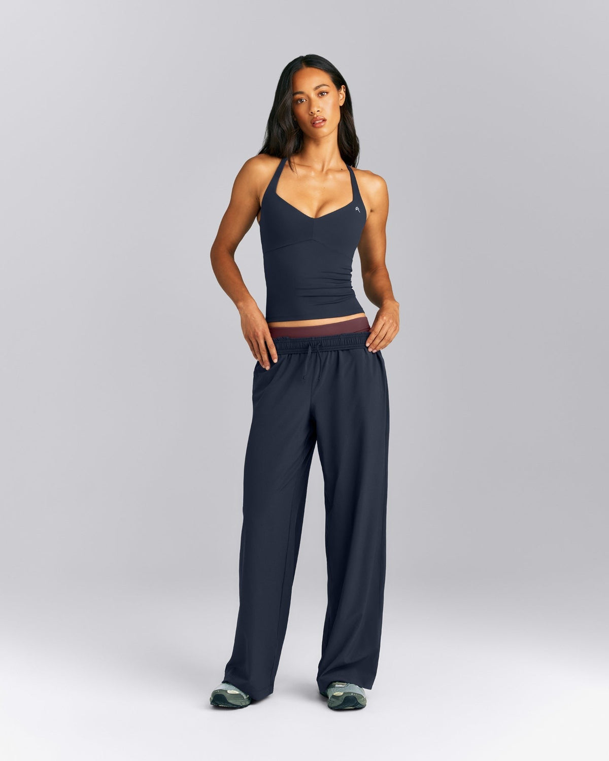 UnifiedMoveTM T Back Mid Tank with Built in Bra Shelf | True Blue