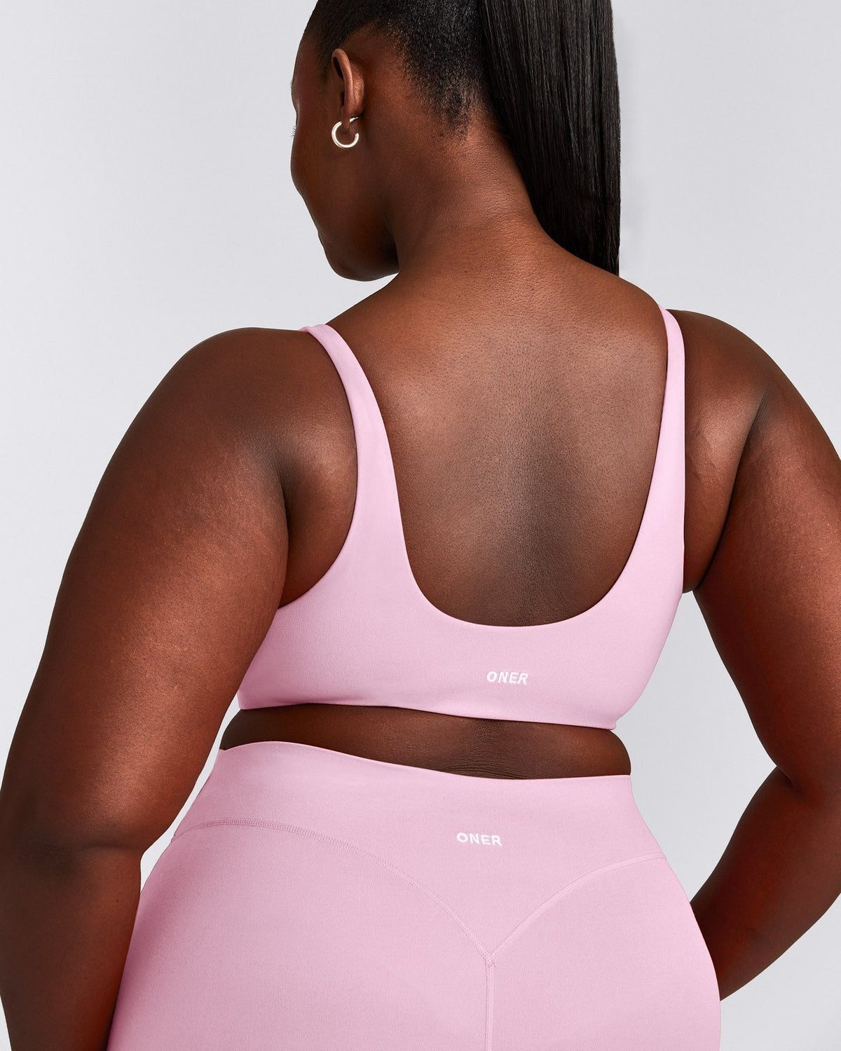 SoftMotionTM Scoop Back Bralette | Chalk Pink