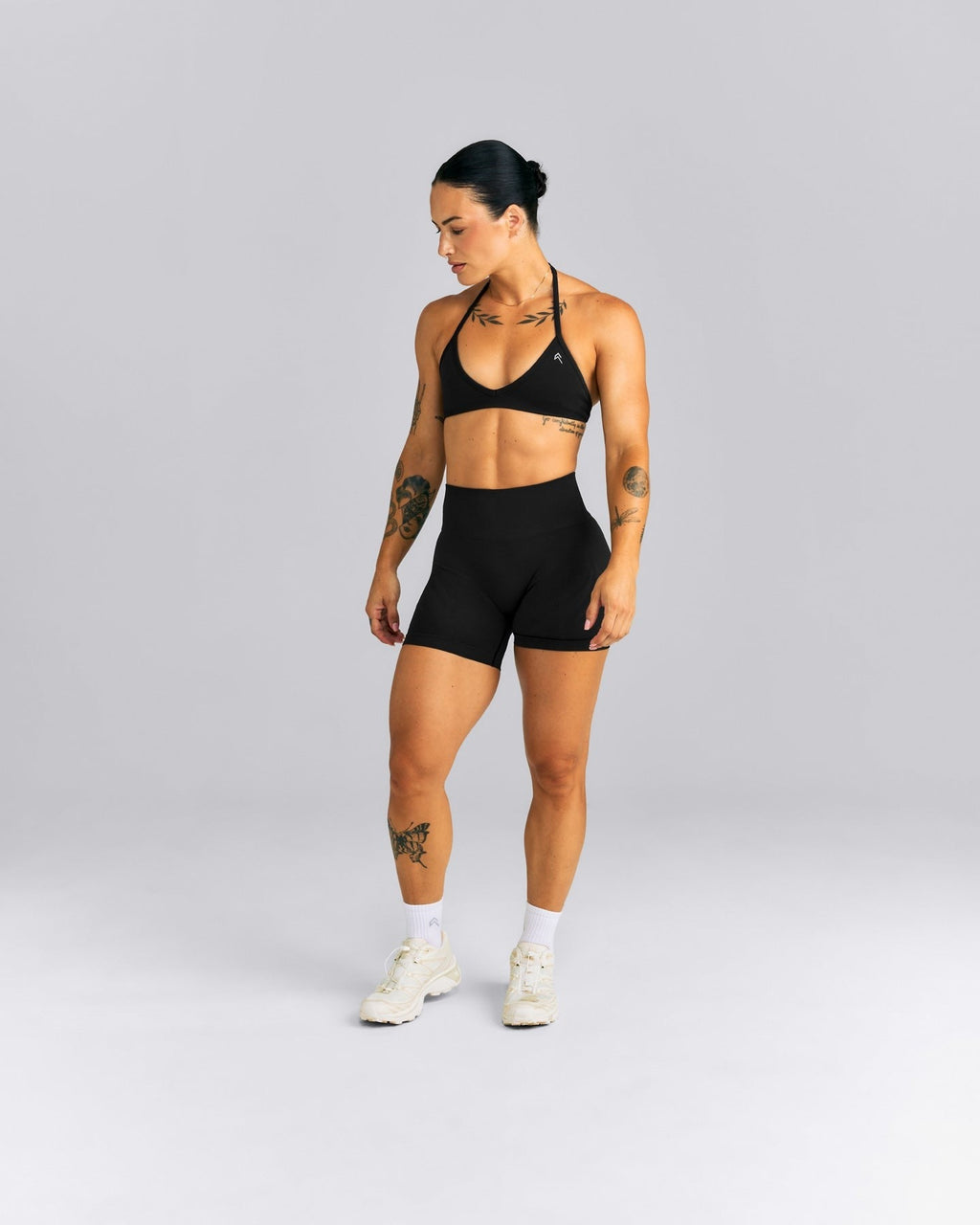 EnhanceLiftTM Seamless High Rise Shorts | Black