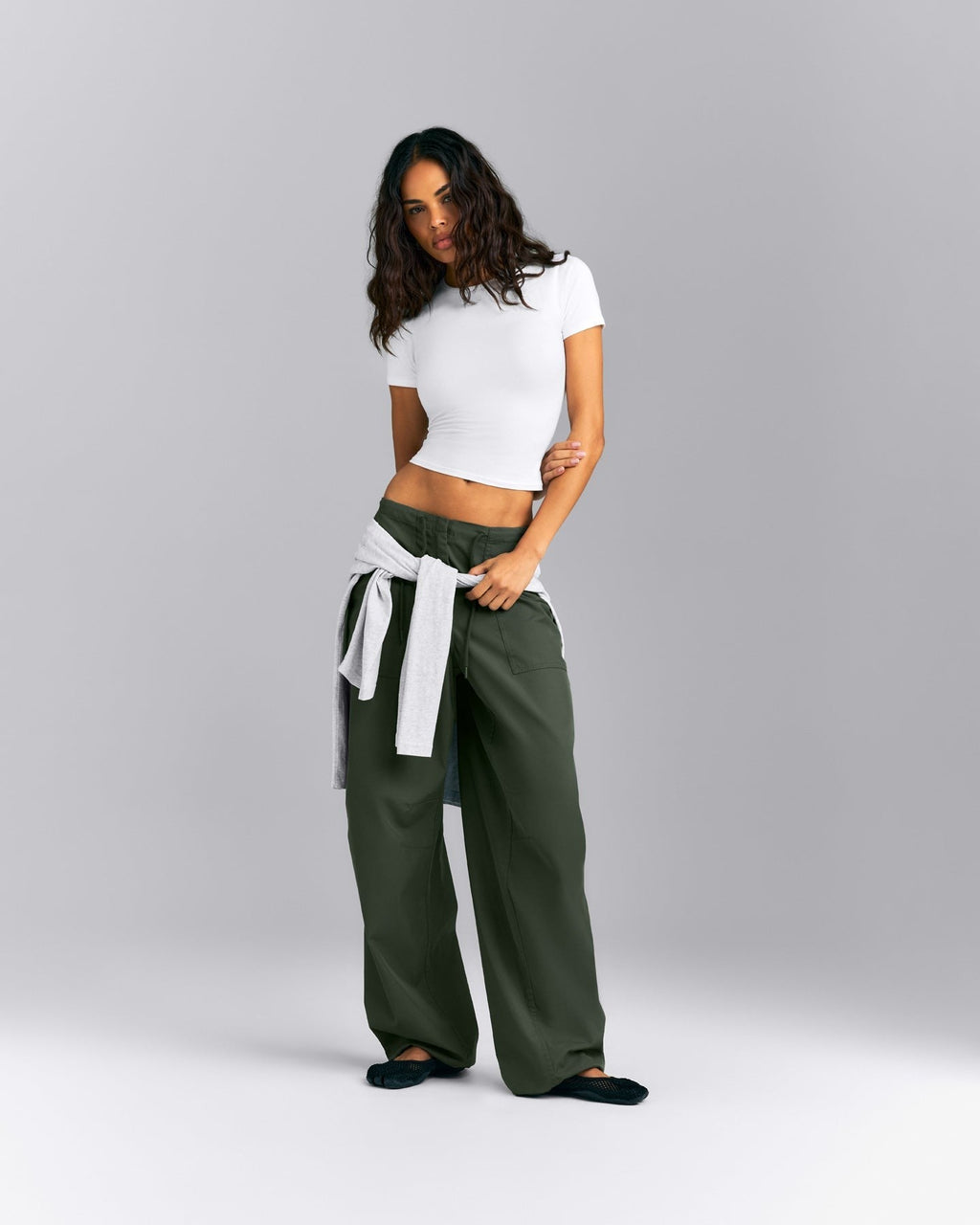 Fitted Cotton Short Sleeve Crew Neck Tee | White