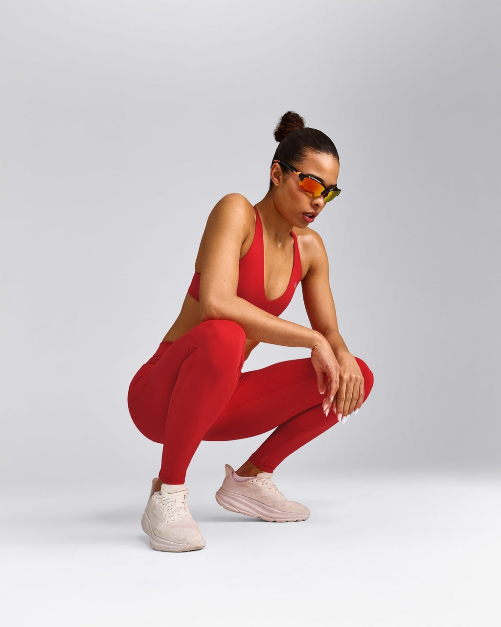 UnifiedMoveTM Pocket Leggings with Bonding | Muscle Mommy Red