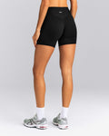SoftMotionTM High Waisted Shorts 6" | Black