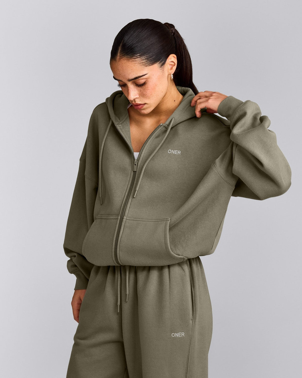 Foundations All Season Zip Up Hoodie | Alpine Green