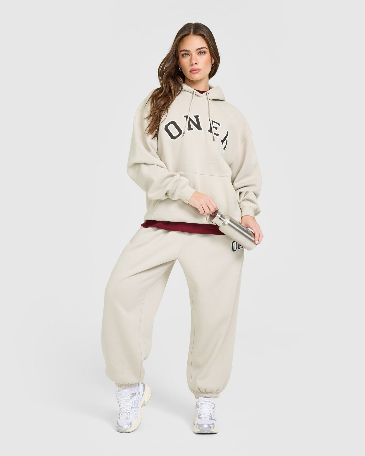 Foundations Oversized Oner Girlfriend Sweatpants | Sand