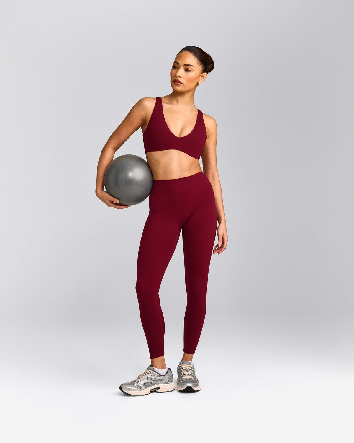 SoftMotionTM High Waisted Leggings | Ruby Red
