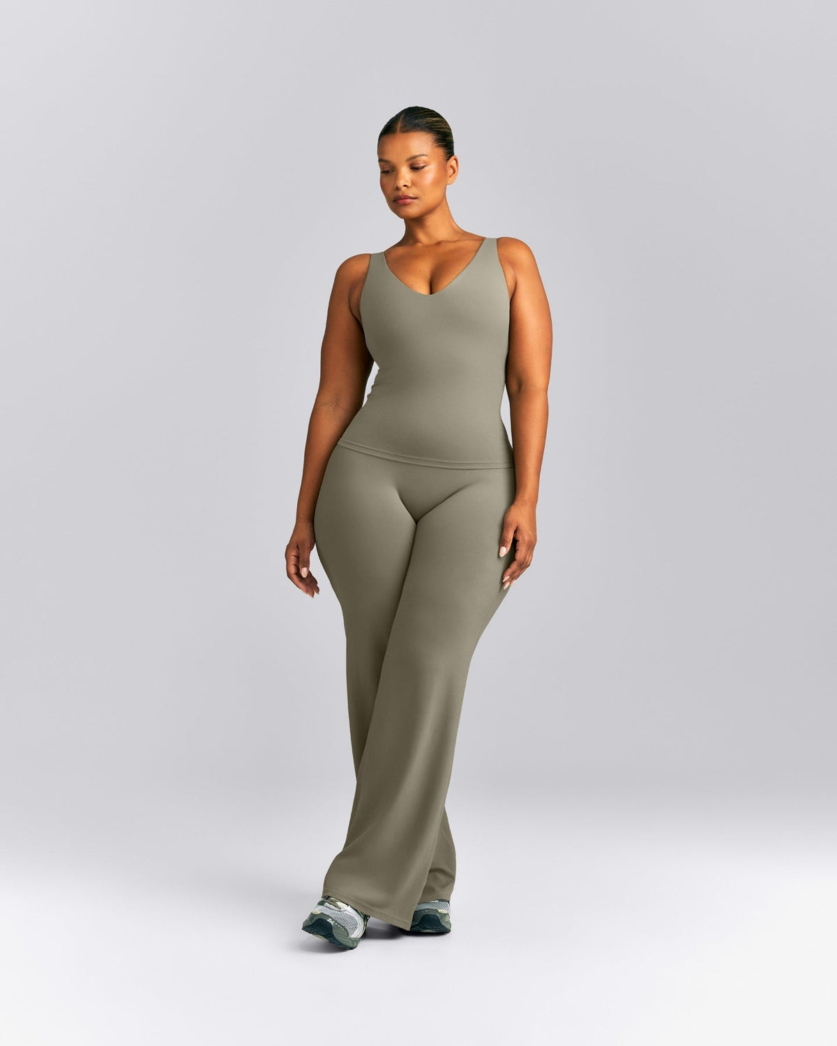 SoftMotionTM Scoop Neck Tank Top | Alpine Green