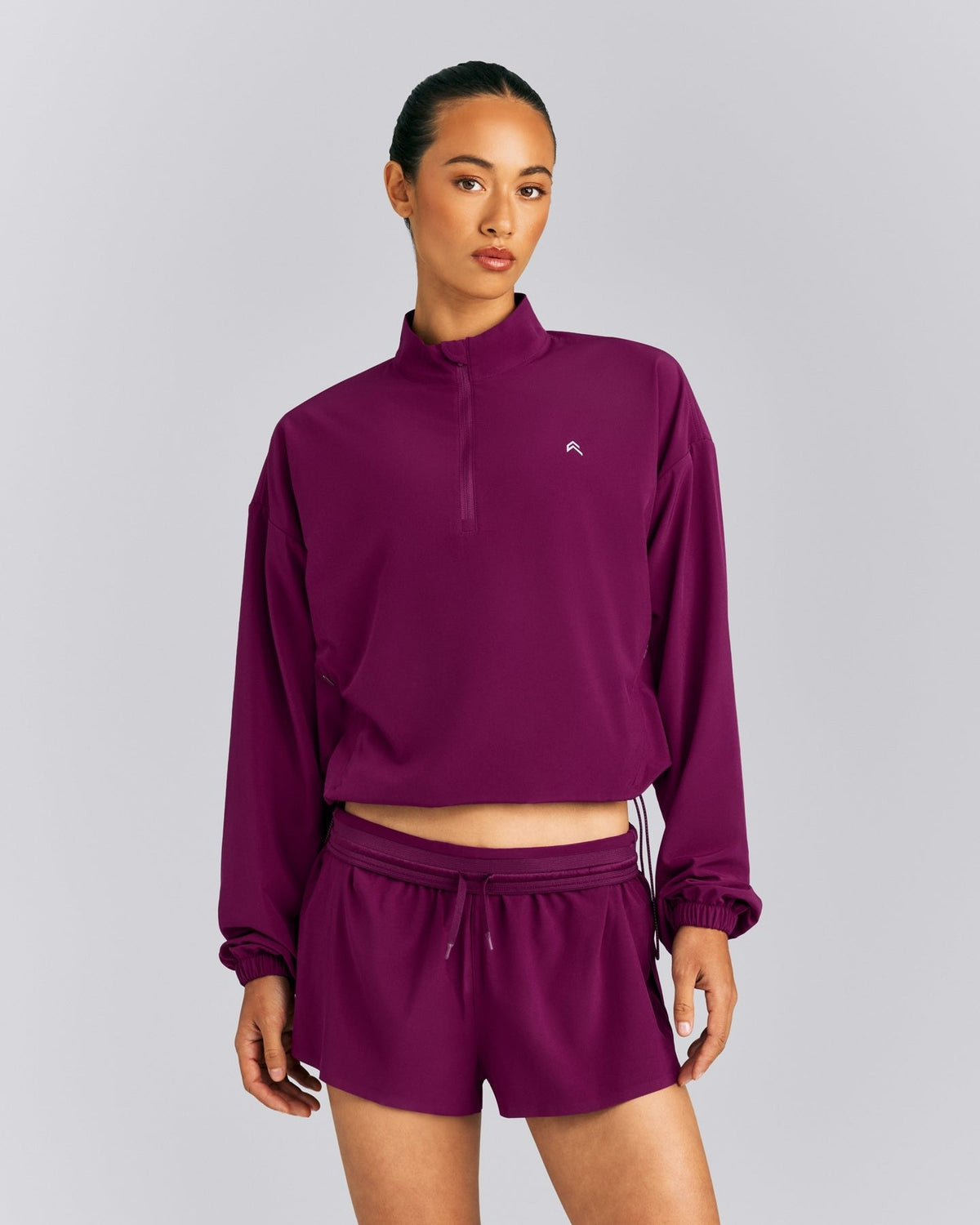 AirMoveTM 1/2 Zip Jacket with Bonding | Ripe Fig